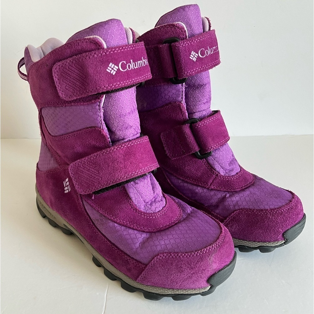 Columbia Parkers Peak Purple Snow Boots Youth 5Y / Women's 6W